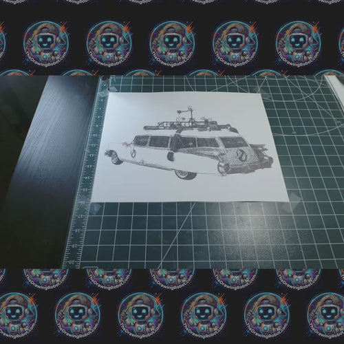 Ghost Busters Ecto-1 – Pen Plotter Line Art Drawing